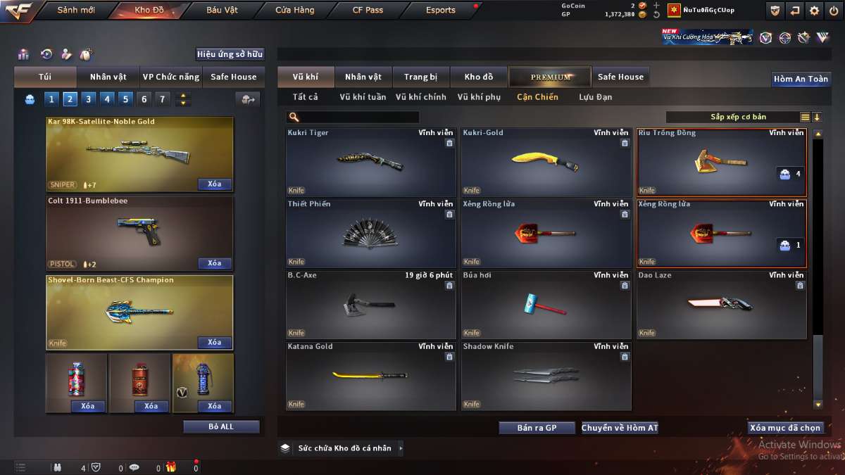 shop acc cf uy tin gia re